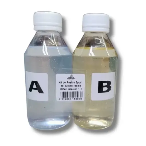 kit resina epoxi curado rapido fast cure la casa del artesano x400ml relacion 1 1 0