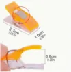 clip plastico colores traslucidos scrapbooking 27x10mms por 10 unidades colores surtidos 1
