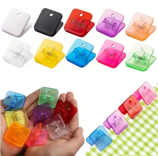 clip plastico colores traslucidos scrapbooking 32x30mms por unidad 0