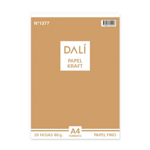 papel kraft premium dl 80grs a4 paquete 20 hojas 0