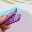 clip plastico colores traslucidos scrapbooking 32x30mms por unidad 4