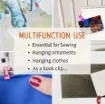 clip plastico colores traslucidos scrapbooking 27x10mms por 10 unidades colores surtidos 8