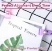 clip plastico colores traslucidos scrapbooking 33x11mms por 5 unidades colores surtidos 3