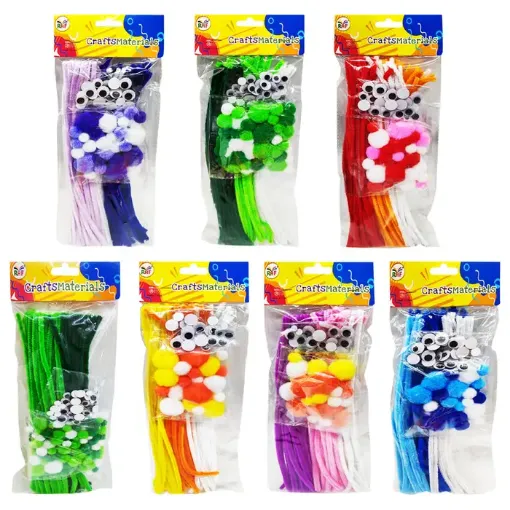 set para manualidades x50 piezas surtidas 0