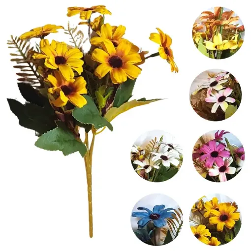 flor artificial vara 23cms varios colores por unidad 0