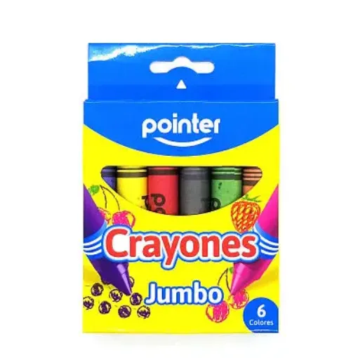 crayones cera jumbo pelicrayones pelican x6 colores 0