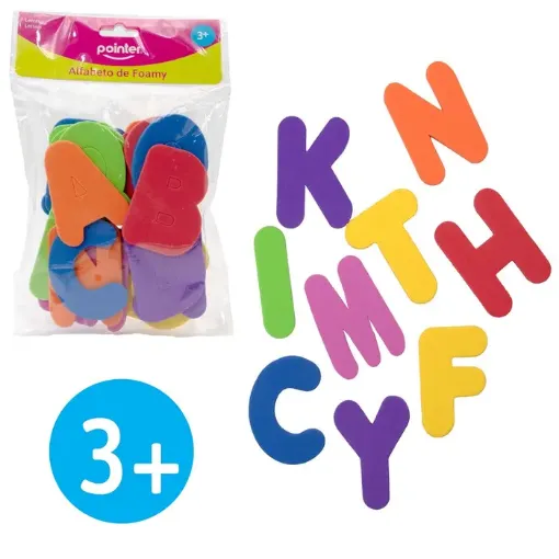 apliques goma eva letras grandes 7cms pointer abcdario completo 0