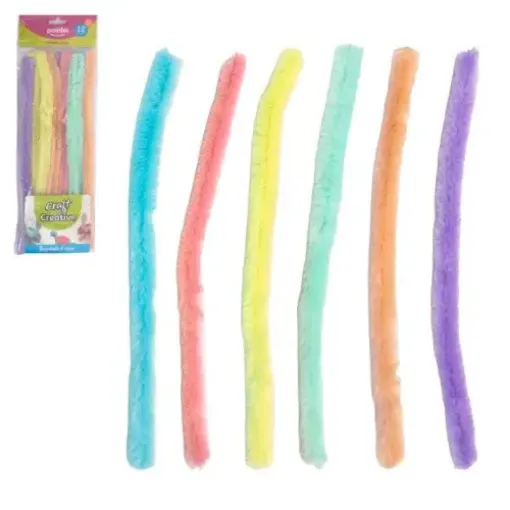 limpia pipas chenil colores pastel gruesos 30cms pointer set 12 unidades colores surtidos 0