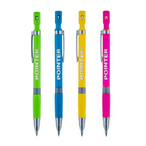 lapiz mecanico portaminas pointer cuerpo metalico 2mms varios colores 0
