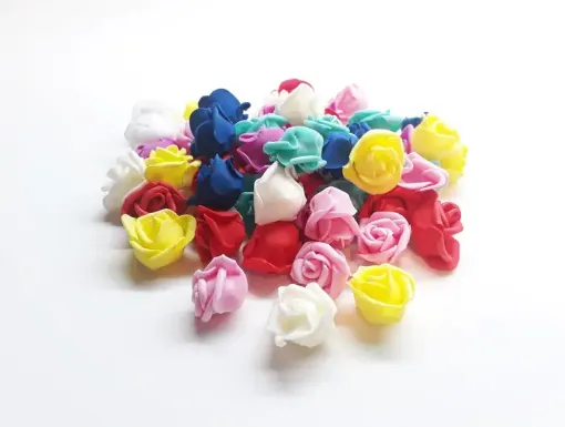rosa foam goma eva 5cms paquete 100 unidades variedad colores 0