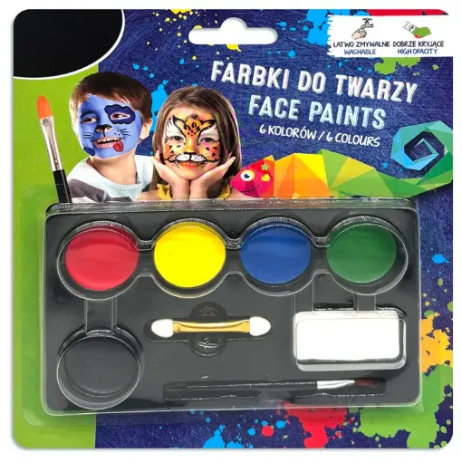 pintura corporal para rostro face painting set x6 colores 0