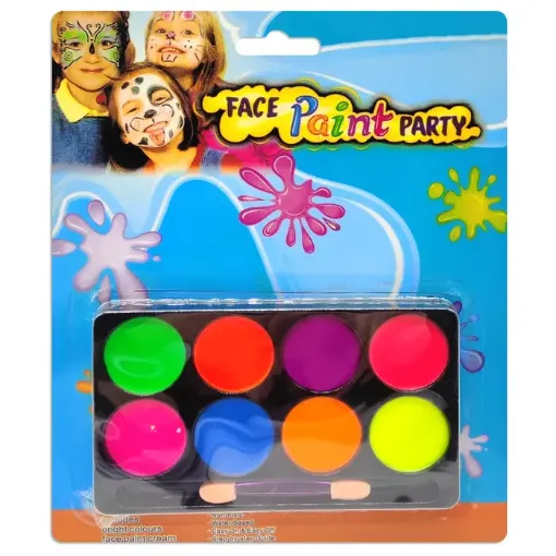 pintura corporal para rostro face painting set x8 colores neon 0