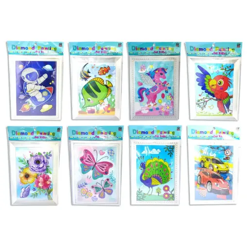 pintura diamantes 5d set infantiles 18x29cms varios motivos 0