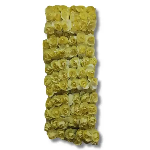 ramito rositas mini papel alambre x144 unidades color amarillo claro 0