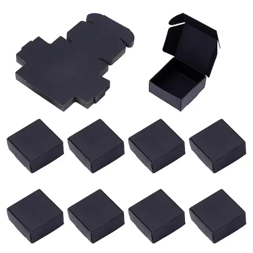 caja carton medida 5 5x2 5cms por 30 unidades color negro 0