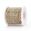 cadena strass iris arcoiris fondo base dorada 3 5mms por metro 0