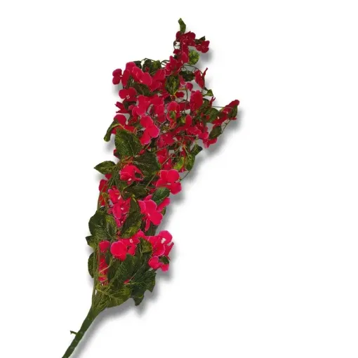 guia hojas artificiales flores silvestres medida 180cms color rojo 0