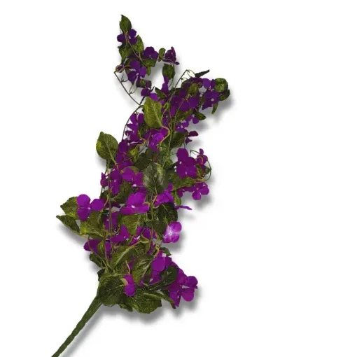 guia hojas artificiales flores silvestres medida 180cms color violeta 0