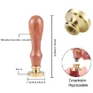 sello para estampar cera 25mms mango madera modelo copo nieve 1