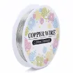 alambre blando cobre para bijouterie 0 30mms rollo 25mts color plata 0