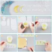 set 4 moldes silicona para resina epoxi lunas fases lunares accesorios 3