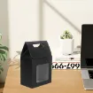 caja carton kraft armable visor medida 9 8x6x15cms color negro por unidad 6