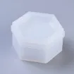 molde silicona para resina epoxi modelo caja potiche hexagonal tapa medida 80x90x37mms 0