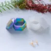 molde silicona para resina epoxi modelo caja potiche hexagonal tapa medida 80x90x37mms 1