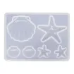 molde silicona para resina masas porcelana modelo estrellas conchas mar 85x61mms 2