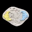 molde silicona grado alimenticio para resina epoxi masas molduras x4 medida 131x100x9 5mms 2
