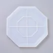 molde silicona para resina epoxi modelo bandeja octogonal 197x197x15mms 2