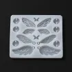 molde silicona grado alimenticio para resina epoxi masas motivo alas angel mariposa 1