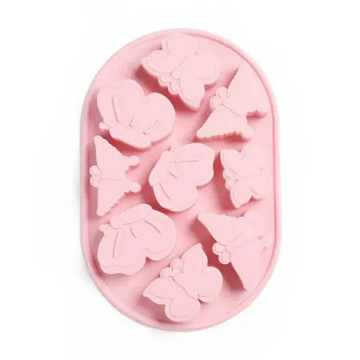 molde silicona grado alimenticio para chocolate masas jabones resina epoxi mariposas x9 0