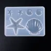molde silicona para resina masas porcelana modelo estrellas conchas mar 85x61mms 4