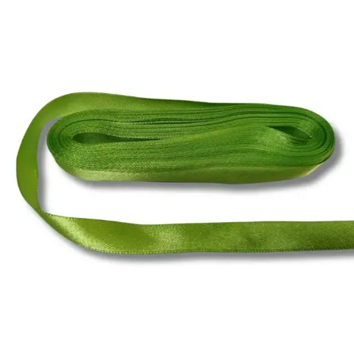 cinta raso una faz satinada zanotti no 1 6 5mm por 10mts color verde manzana 0