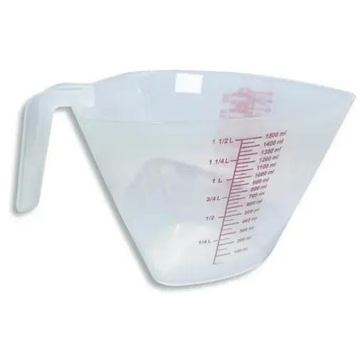 jarra plastica medidora 1500ml 21x17 5x13cms 0