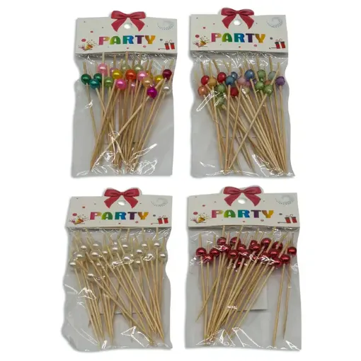 topping motivo perlas 12cm x24 unidades varios colores 0