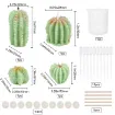 set 4 moldes silicona para resina epoxi velas motivo cactus x4 modelos accesorios 1