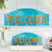 moldes silicona para resina epoxi motivo cartel welcome medida 108x260x22mms hilo yute 2