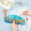 moldes silicona para resina epoxi motivo cartel welcome medida 108x260x22mms hilo yute 3