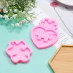 set 4 moldes silicona para resina epoxi motivo llaveros rompecabezas x4 accesorios 3