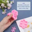 set 4 moldes silicona para resina epoxi motivo llaveros rompecabezas x4 accesorios 4