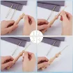 aguja para bordado punto cruz punch needle mango madera 2 puntas intercambiables 3mm 5 5mms 2