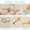 aguja punzonadora para bordado punto cruz punch needle medida 3mms mango madera 15cms enhebrador 1