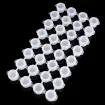 tira 8 potes godet 3ml 16x20mms para guardar pintura 23cms largo x10 tiras 1