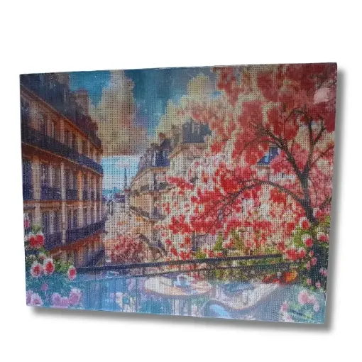 pintura diamantes 5d bastidor 40x50cms motivo sakura 0