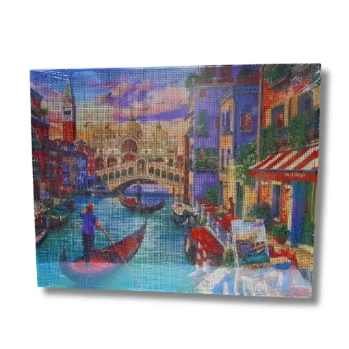 pintura diamantes 5d bastidor 40x50cms motivo venecia 0