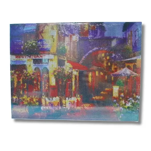 pintura diamantes 5d bastidor 30x40cms motivo noche 0