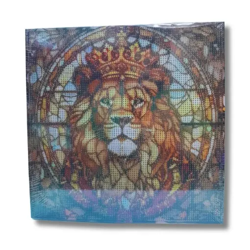 pintura diamantes 5d bastidor cuadrado 30x30cms motivo rey 0