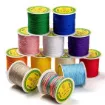 hilo nylon trenzado 0 8mms para bijouterie por 10mts varios colores 0